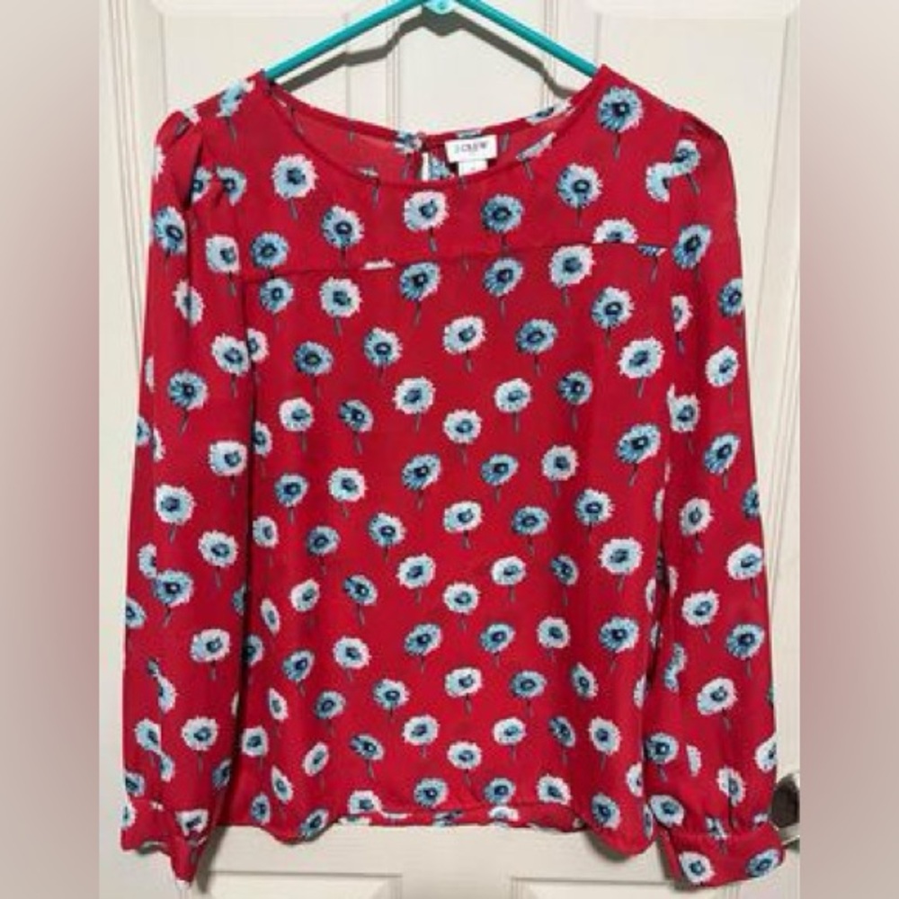J. Crew shirt/blouse - 100% polyester - size small